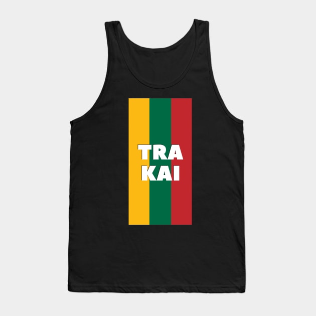 Trakai City in Lithuanian Flag Vertical Tank Top by aybe7elf